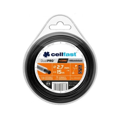 CELL-FAST Żyłka do podkaszarek średnica 2.7mm dł. 15m z rdzeniem DualPro okrągła