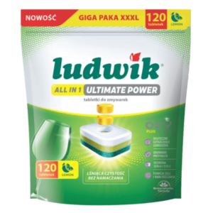 Ludwik Tabletki Do Zmywarek Ludwik All In One Ultimate Power Cytryna Blask 120szt